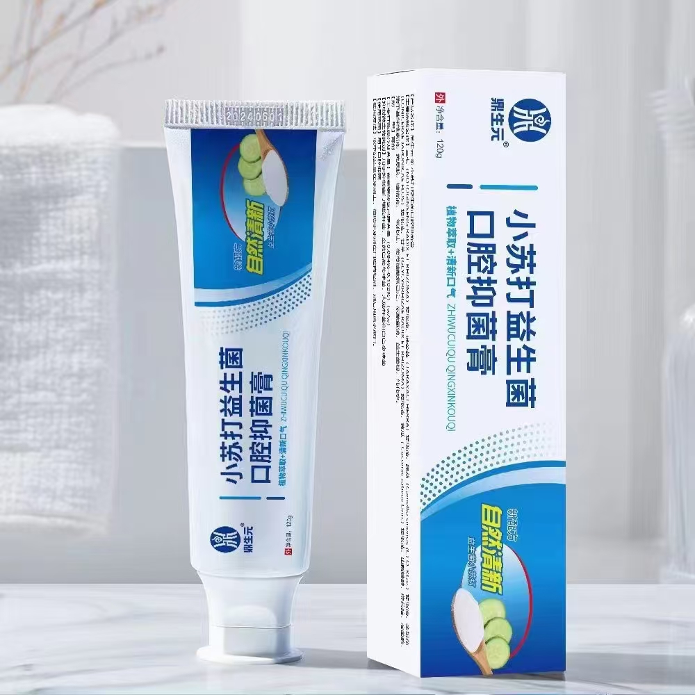 小苏打益生菌口腔抑菌膏  120g 牙膏